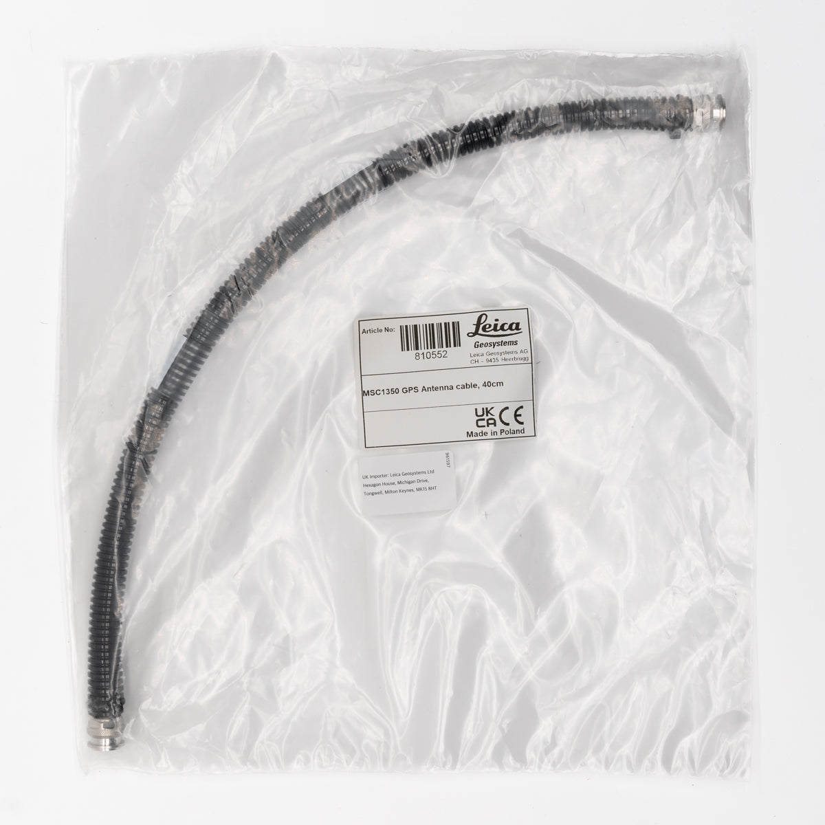 Leica MSC1350 GPS Antenna Cable - 40cm